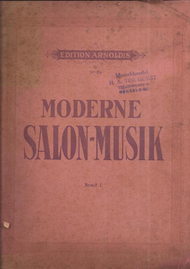 Blz79 bladmuziek moderne salonmuziek deel 1, Ophalen of Verzenden, Gebruikt, Artiest of Componist, Klassiek