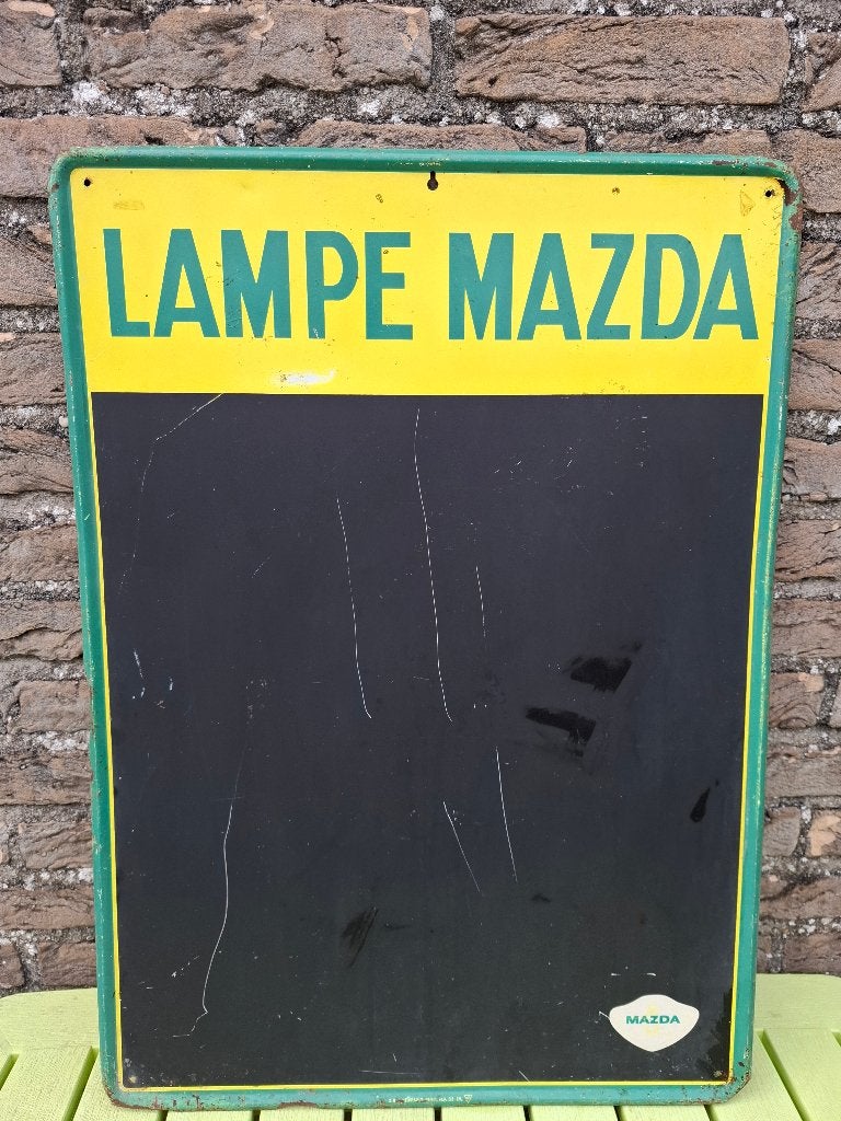 Reclamebord Lampe Mazda, Ophalen of Verzenden, Nieuw, Reclamebord