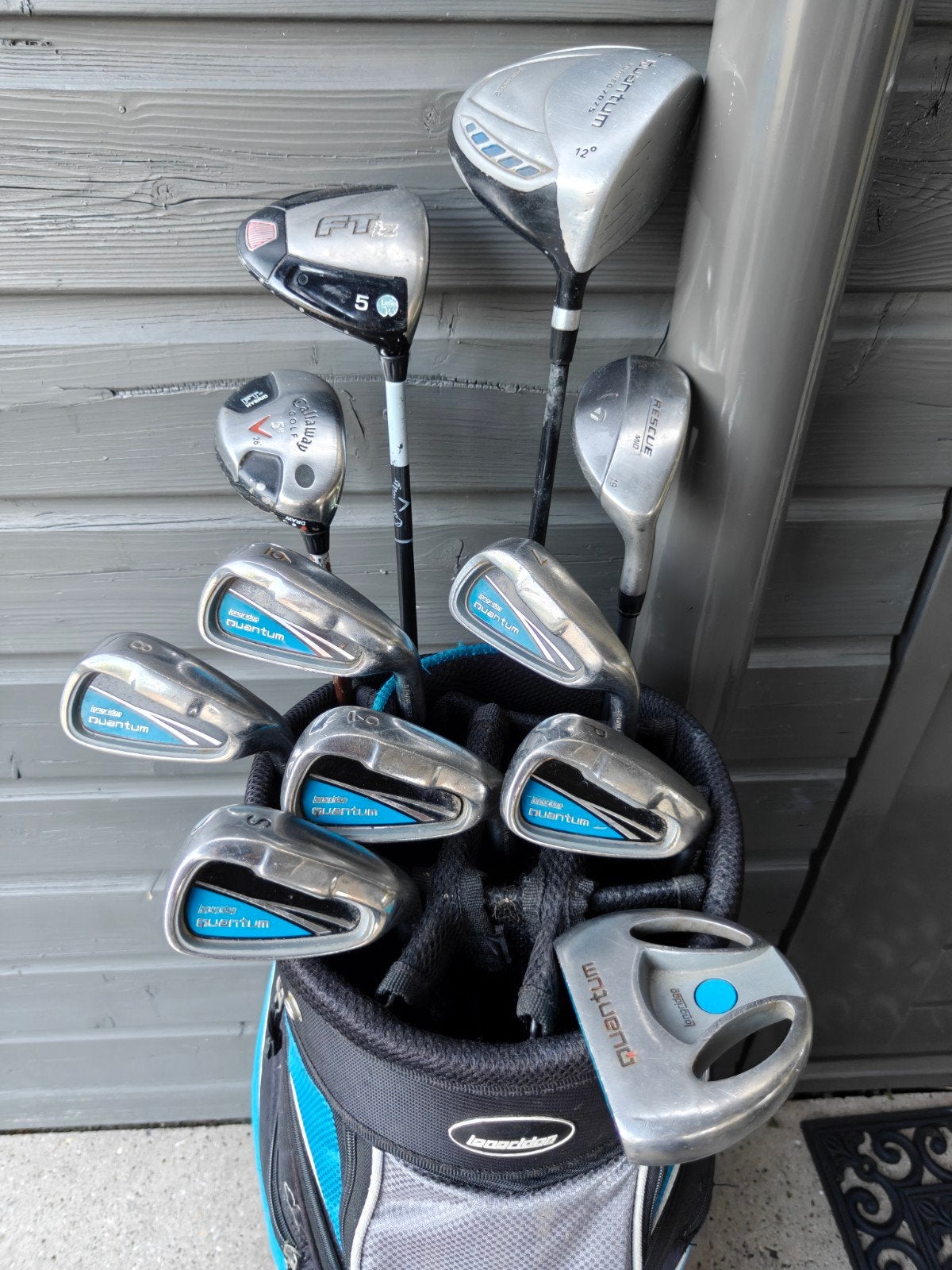 Complete MODERNE golfset dames in cartbag / callaway+ Taylor, Sport en Fitness, Golf, Ophalen of Verzenden, Zo goed als nieuw