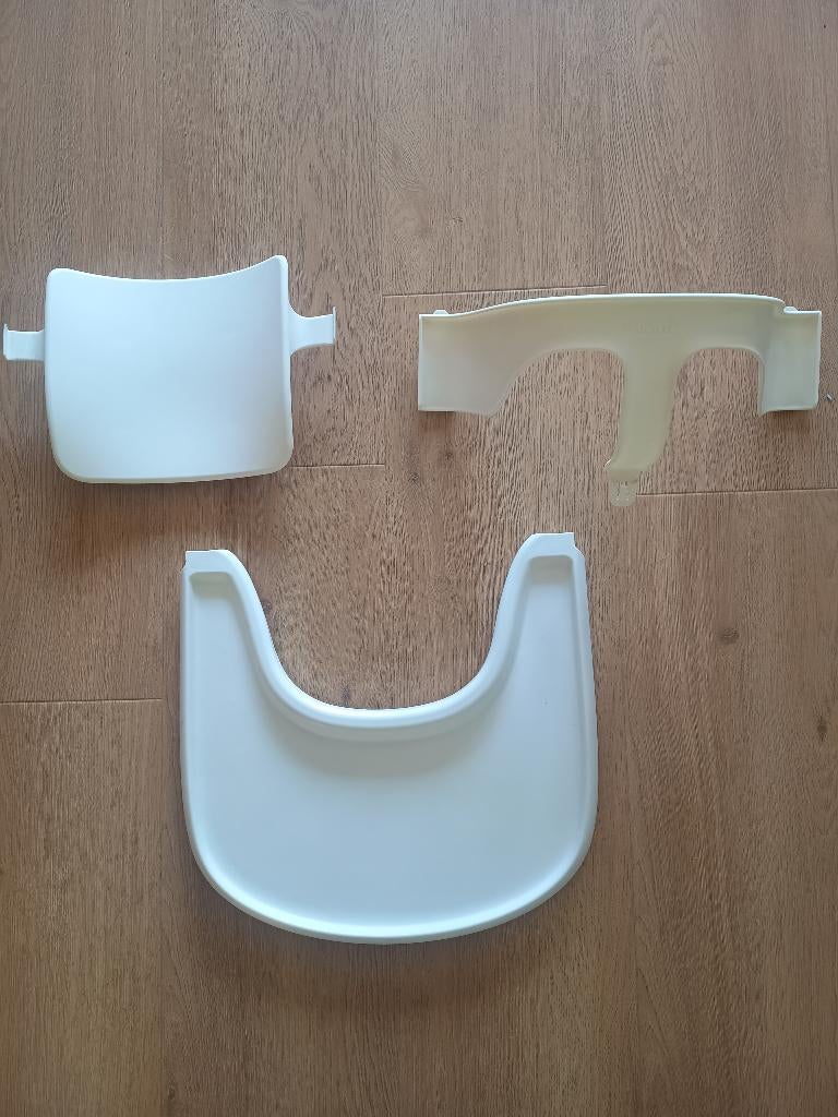 Stokke (Trip Trap) stoelverkleiner + eetblad, Ophalen, Zo goed als nieuw, Meegroeistoel, Afneembaar eetblad