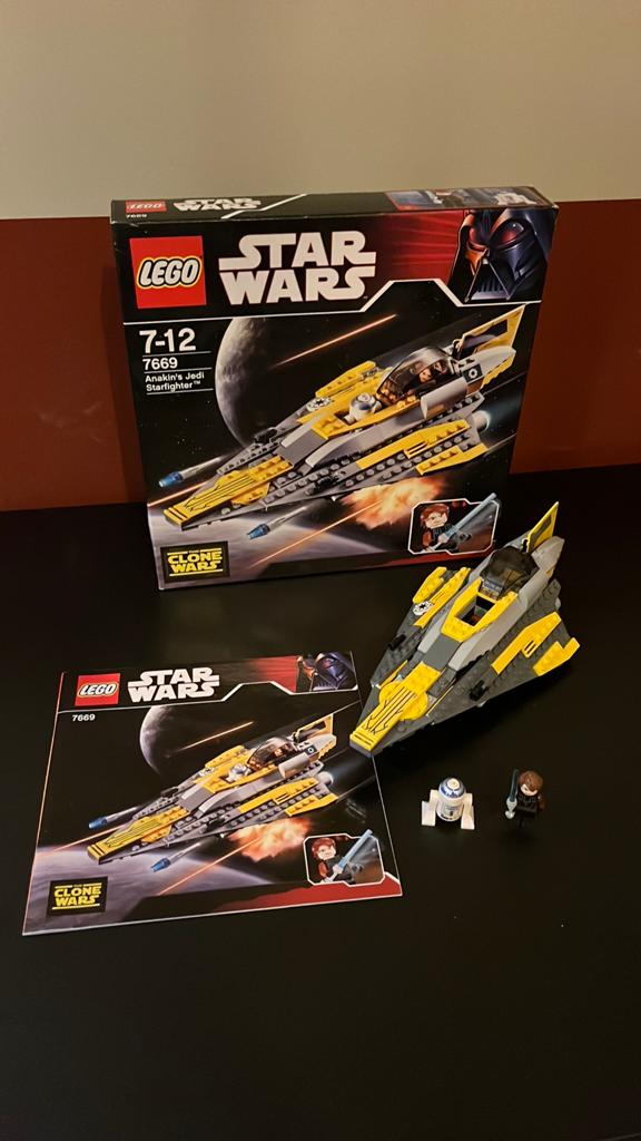 Lego Star Wars 7669 Anakin’s Jedi Starfighter, Ophalen, Zo goed als nieuw, Complete set, Lego