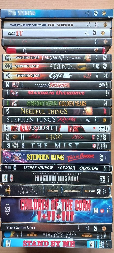 Grote Stephen King Collectie 30x / 37Disc set in 1 koop, Extra's, Vanaf 16 jaar, Verzenden, Nederlands