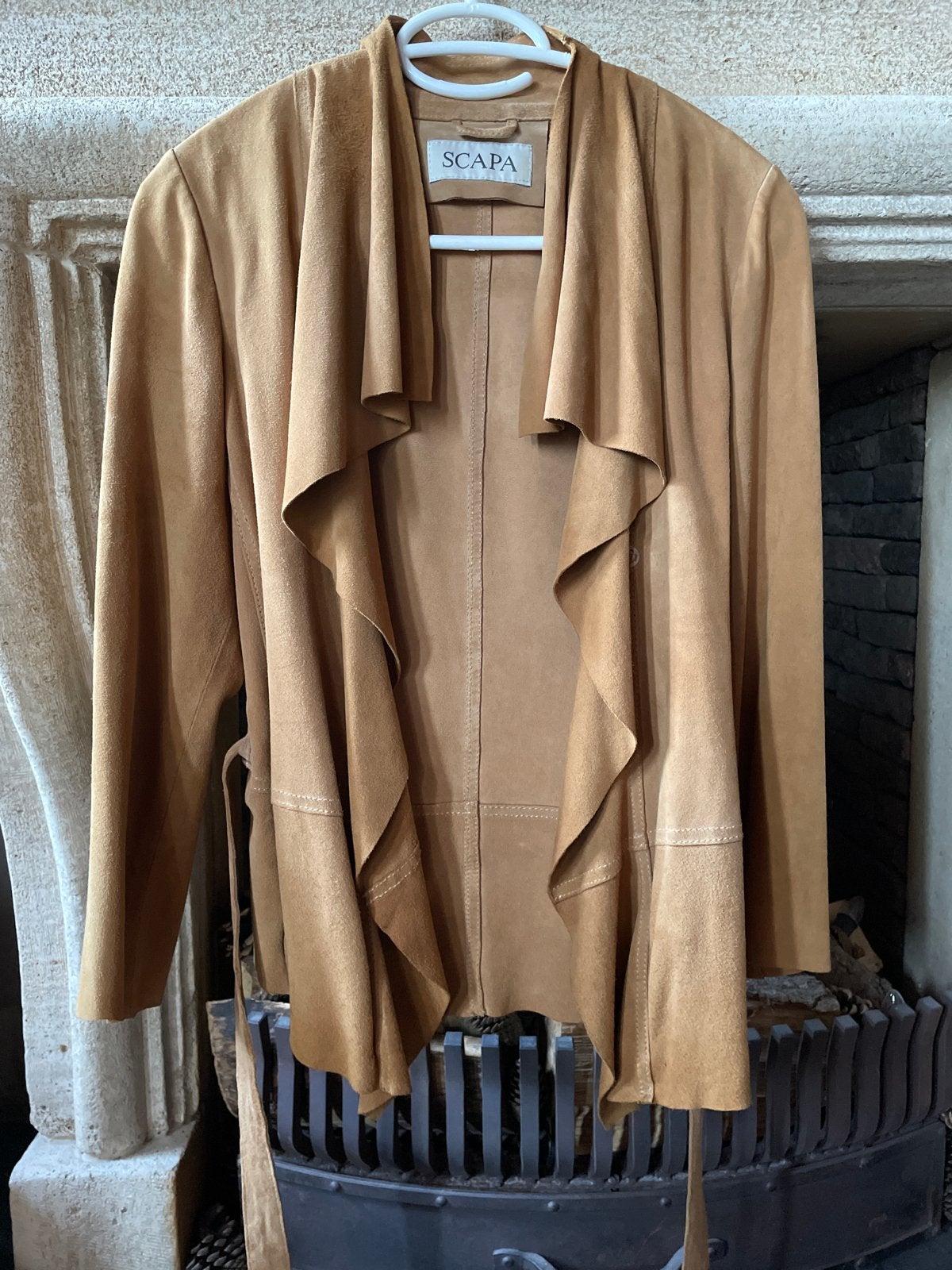 Scapa suedeleder superzachte blouse, maat 36, Ophalen of Verzenden, Zo goed als nieuw, Maat 36 (S), Bruin