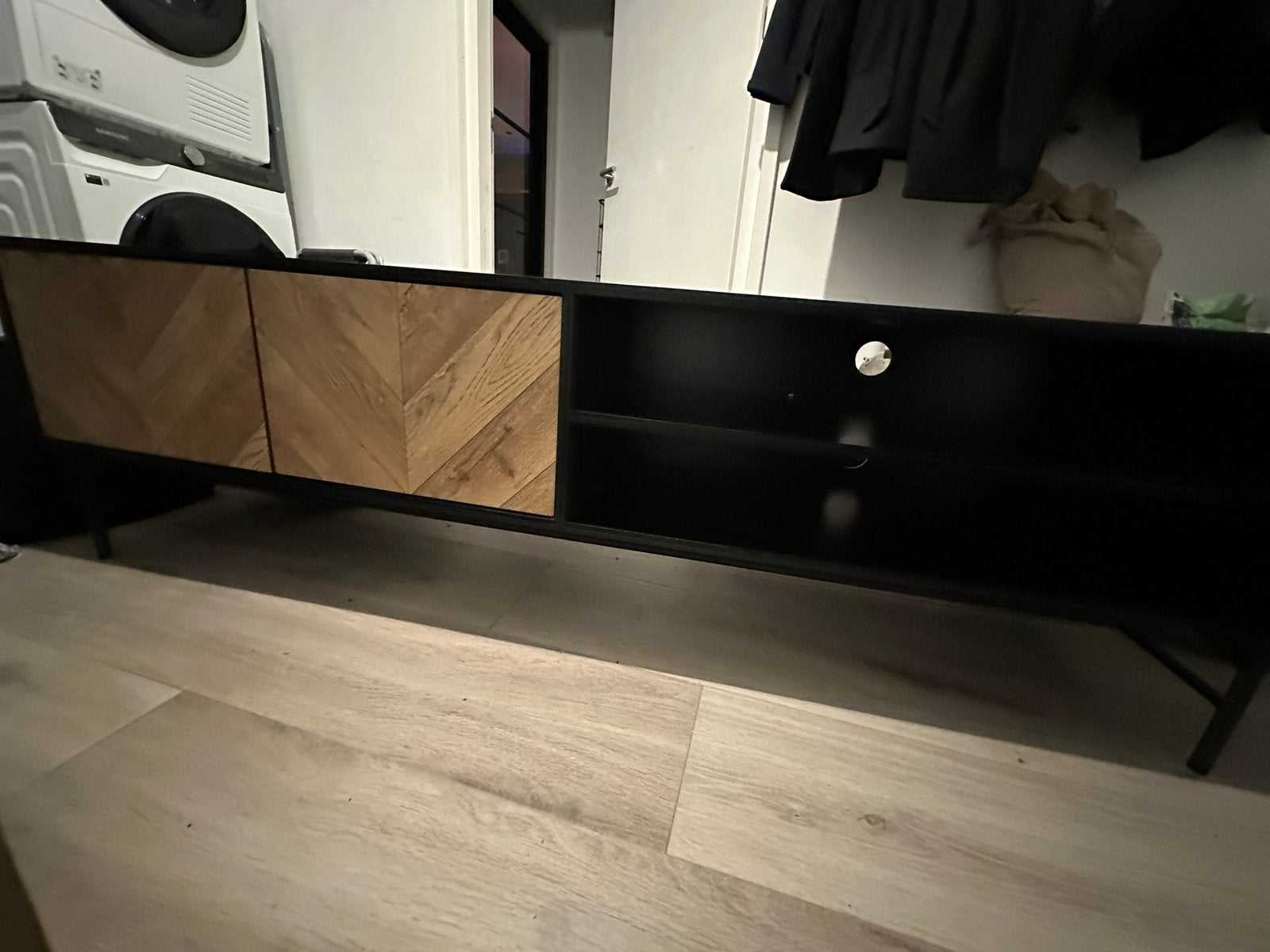 Tv meubel, Ophalen, 150 tot 200 cm, Zo goed als nieuw, Minder dan 100 cm