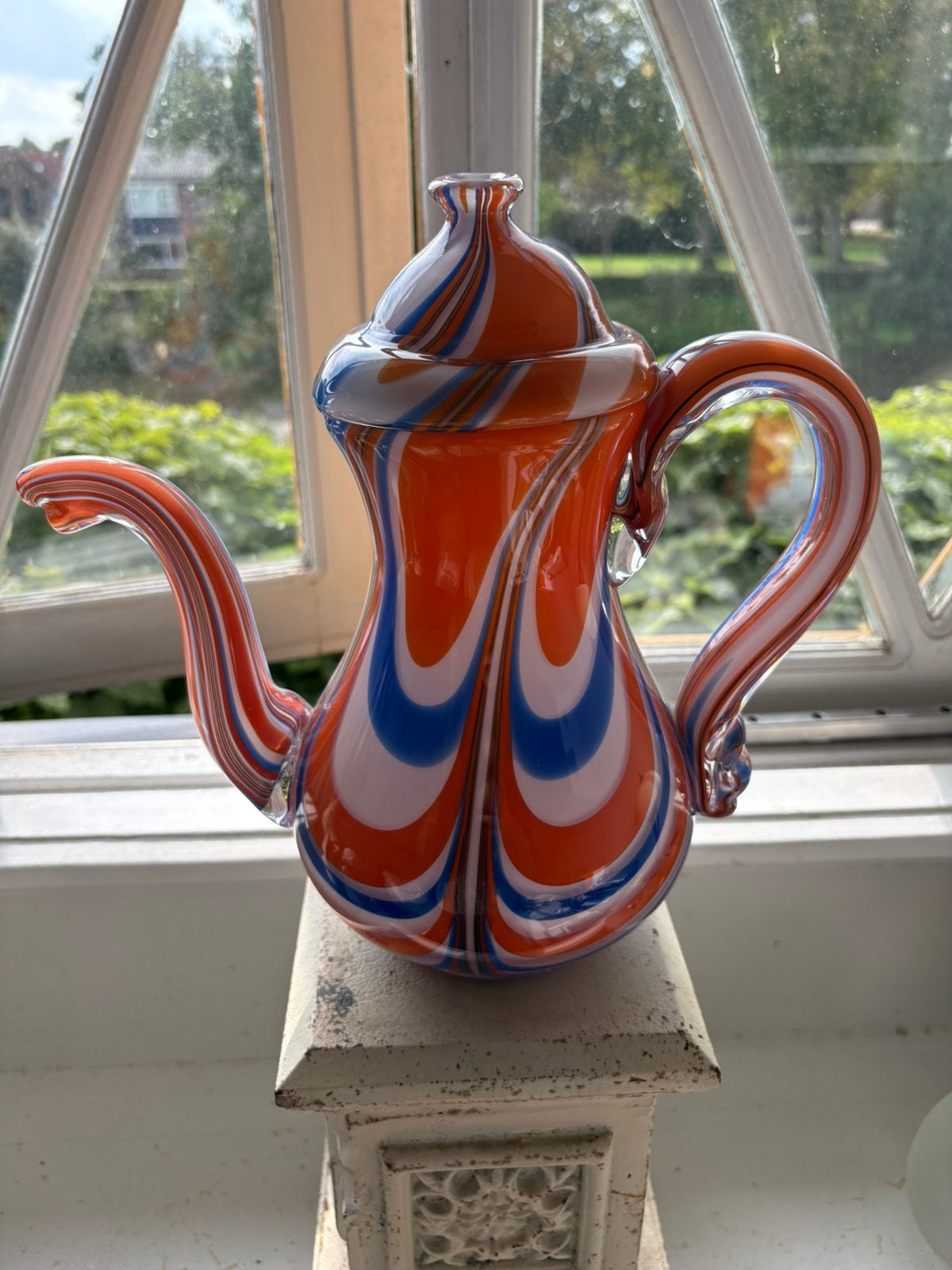 Willem Heesen koffiepot - glasfabriek Leerdam, Antiek en Kunst, Ophalen of Verzenden