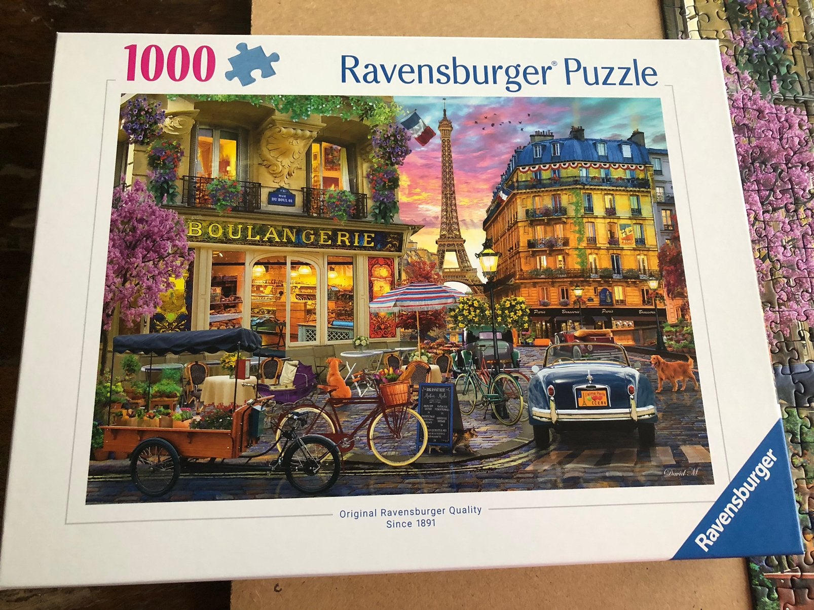 Ravensburger Paris in the dawn, Hobby en Vrije tijd, Ophalen of Verzenden, 500 t/m 1500 stukjes, Zo goed als nieuw