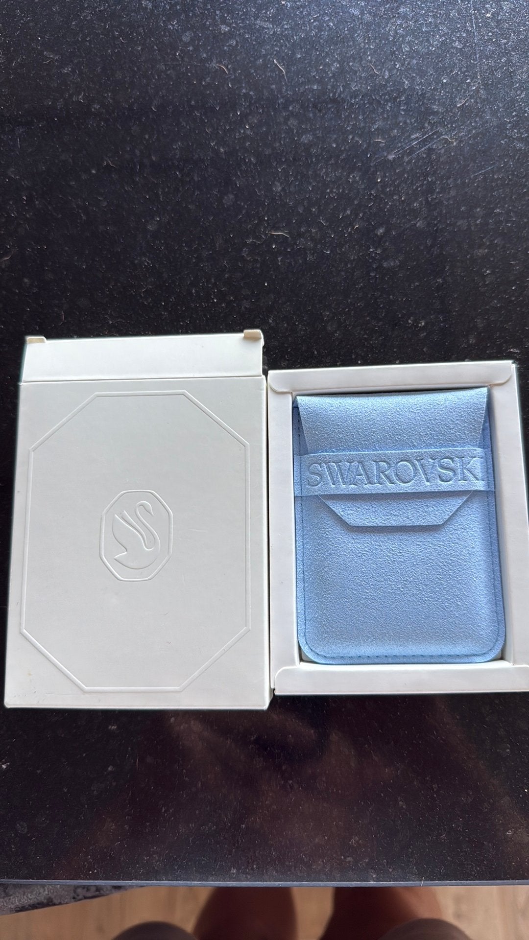 Swarovski kleine makeup spiegel, Ophalen of Verzenden, Zo goed als nieuw, Gehele gezicht