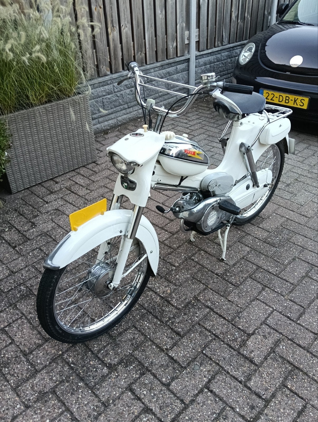 Puch VS-50 Kikkerbek *1968* Kleur wit, Fietsen en Brommers, Brommers | Puch, Ophalen, Gebruikt, Overige modellen, Maximaal 45 km/u