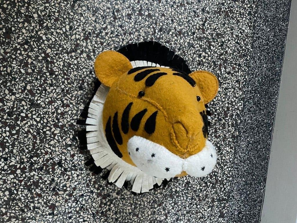 Leuke tijger wanddecoratie voor de kinderkamer, Oranje, Overige merken, Ophalen of Verzenden, Zo goed als nieuw