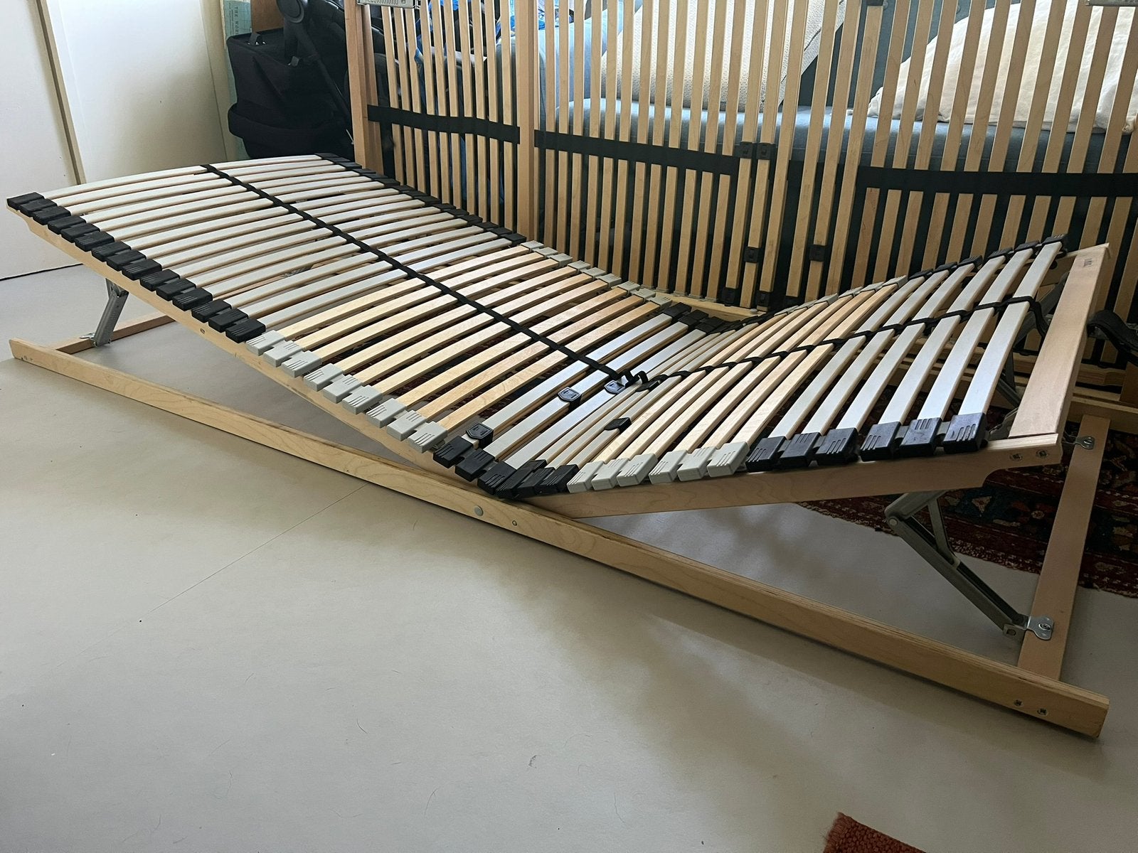 2x Sultan Lovund Ikea lattenbodem, Ophalen, Tweepersoons, Zo goed als nieuw, 80 cm