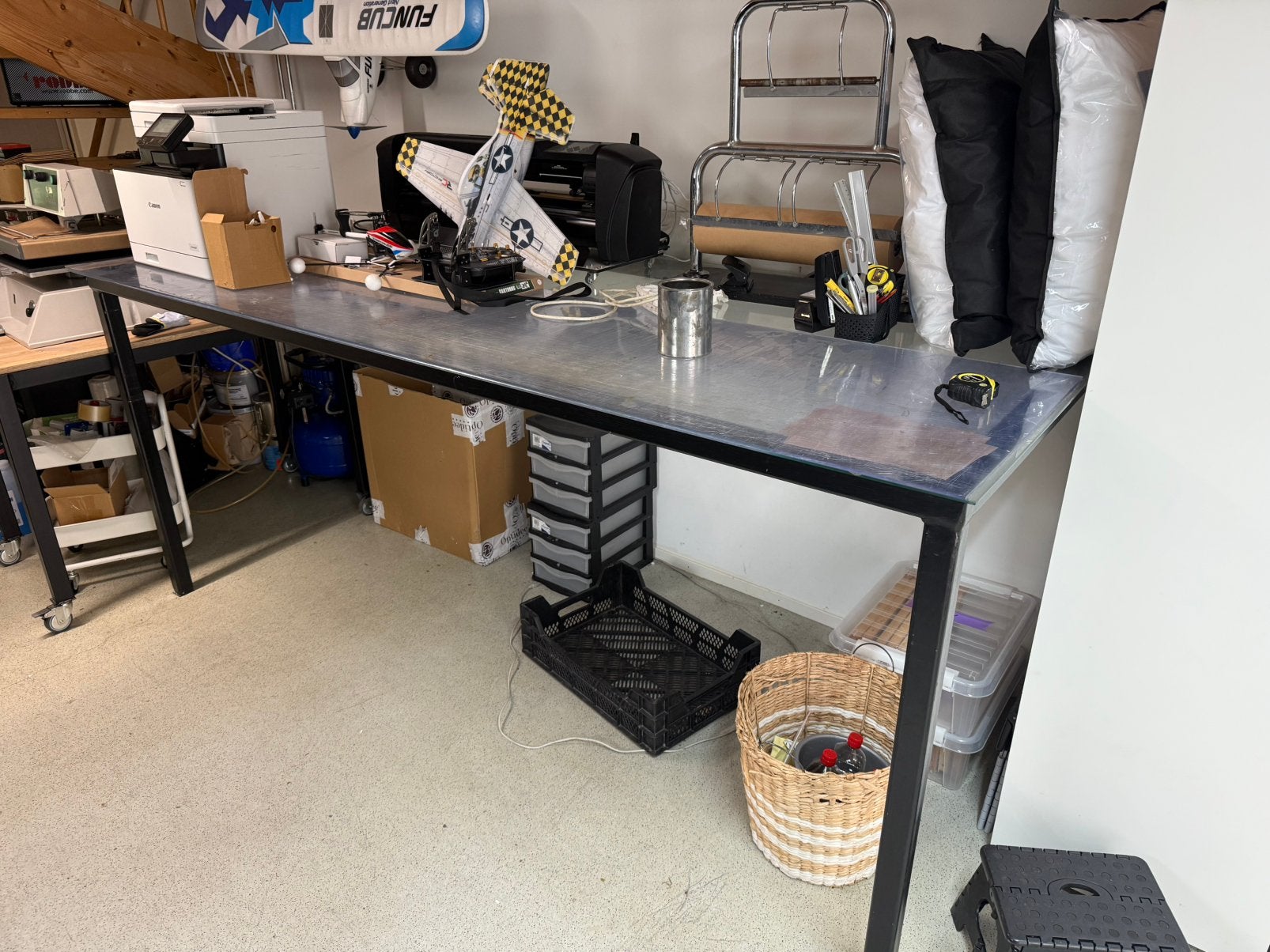 Doorzichtig tafel voor designwerk groot, Ophalen of Verzenden, Gebruikt