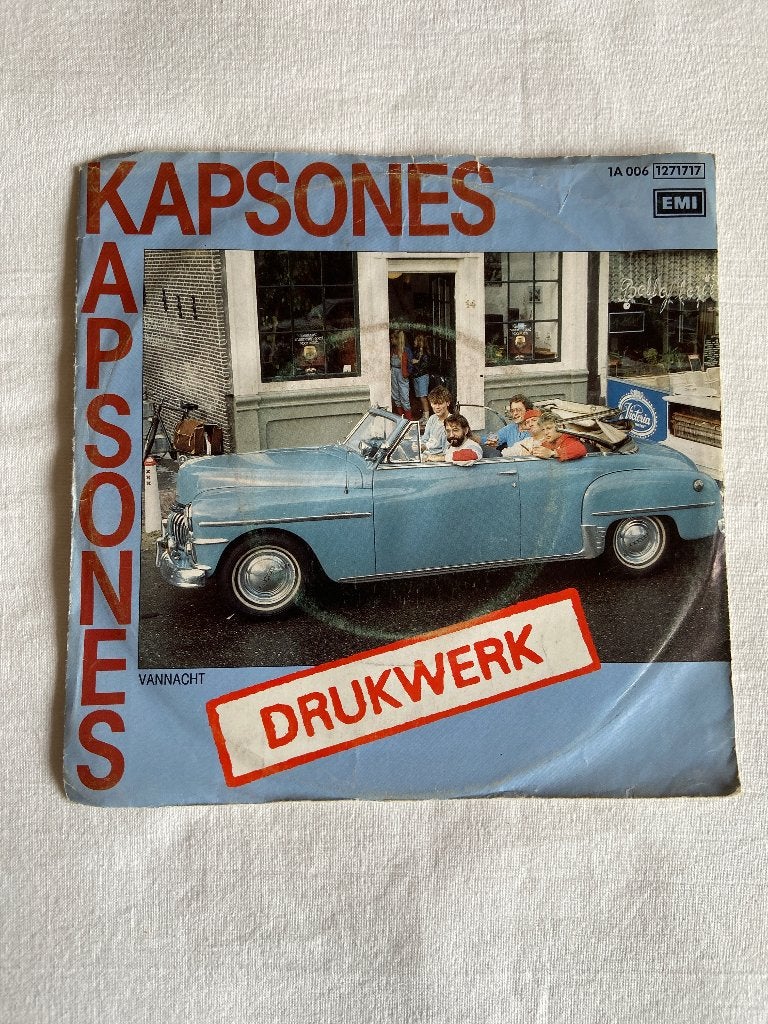 drukwerk - kapsones -, Ophalen of Verzenden, Zo goed als nieuw, 7 inch