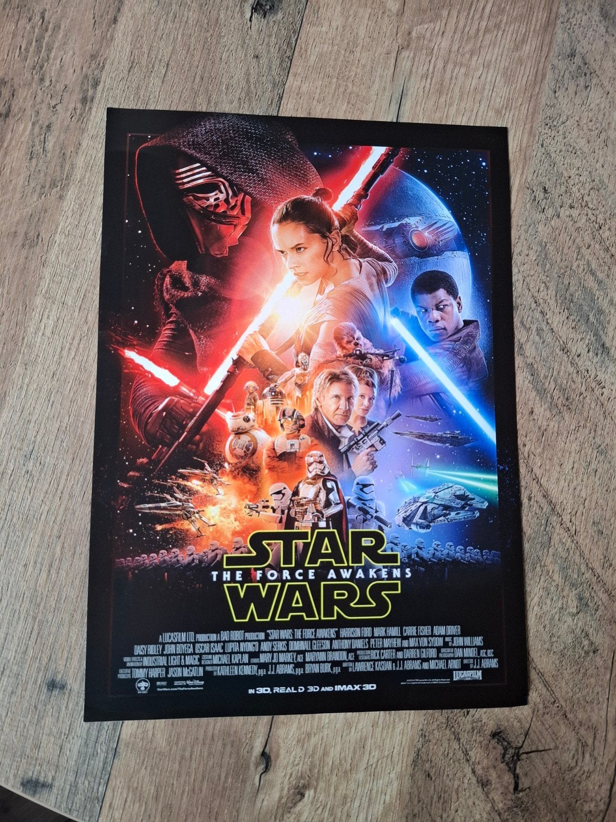 Star Wars: The Force Awakens Poster, Rechthoekig Staand, Ophalen of Verzenden, Zo goed als nieuw, A1 t/m A3