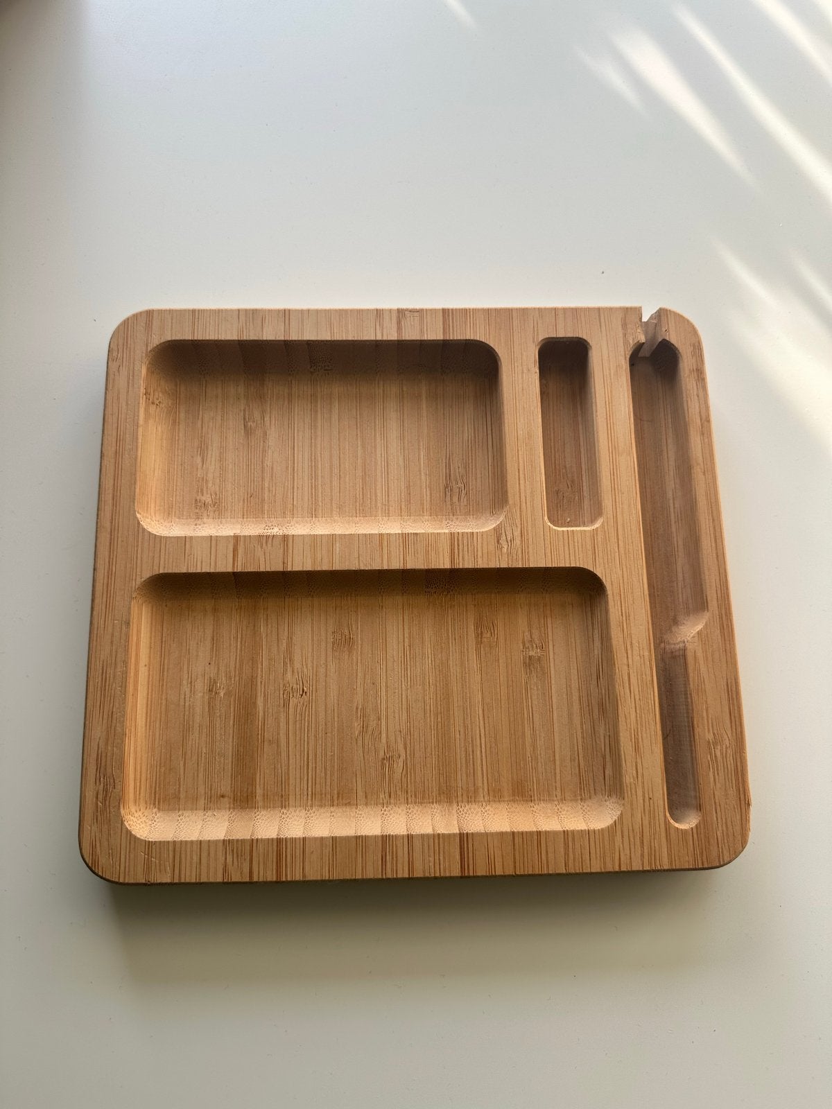 Bamboe Organizer Dienblad - Multifunctioneel, Ophalen, Hout, Zo goed als nieuw, Modern