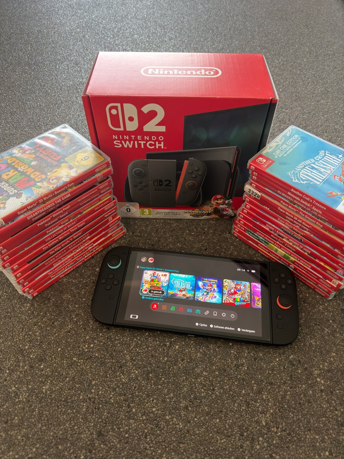 Nintendo Switch 2 + 29 spellen |Ruilen mogelijk|, Switch OLED, Met games, Met 2 controllers, Ophalen of Verzenden