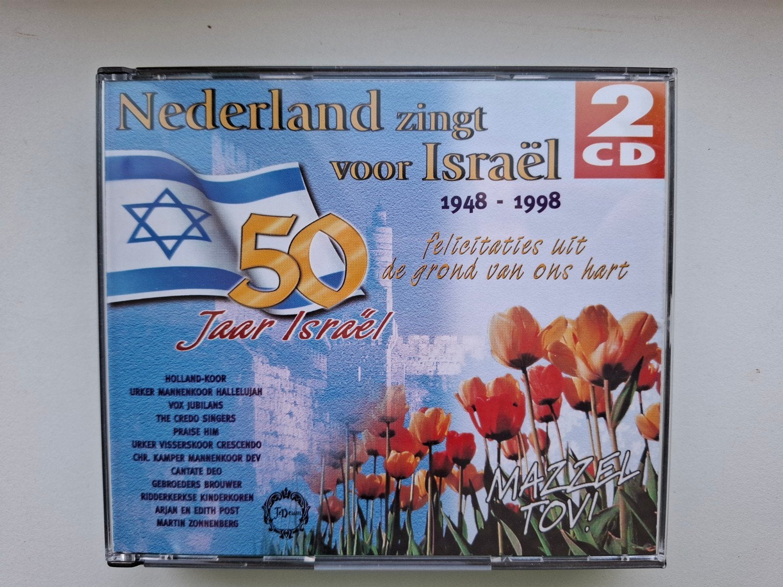 2CD Nederland zingt voor Israel (50 jaar Israel), Cd's en Dvd's, Ophalen of Verzenden, Gebruikt, Koren of Klassiek
