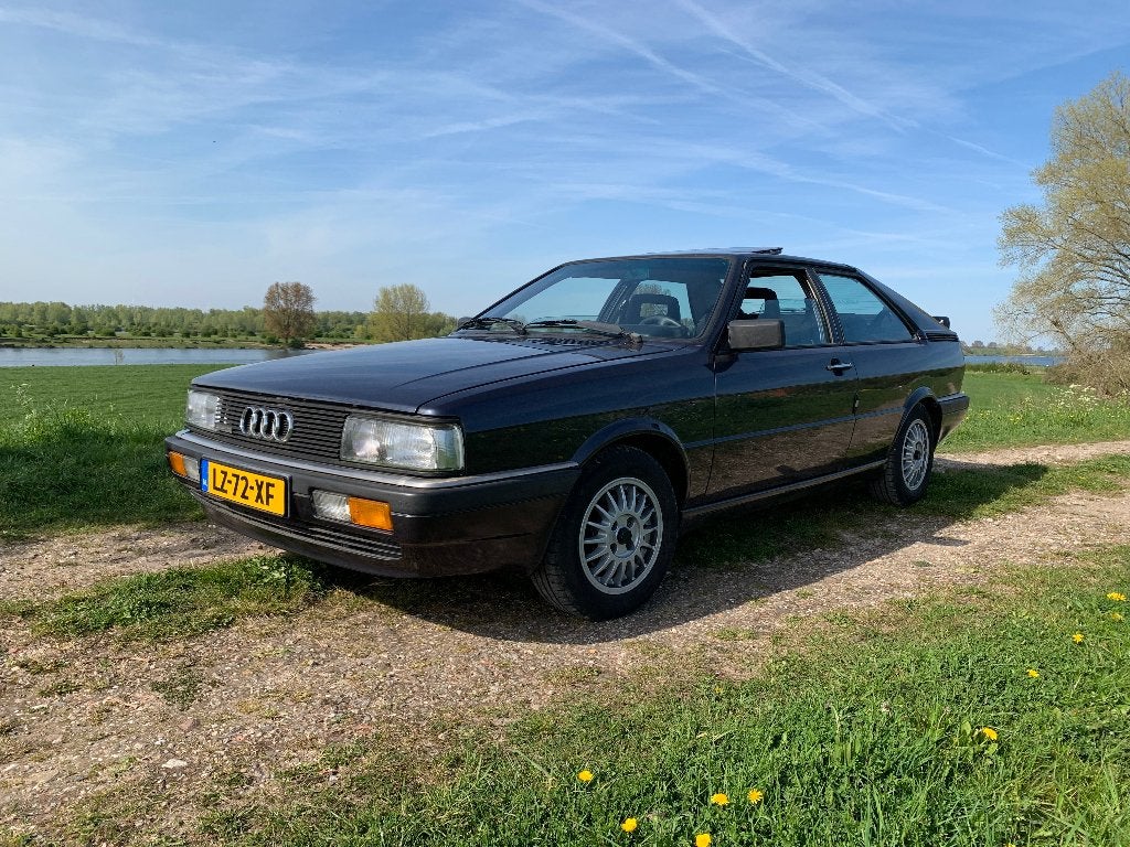 Audi Coupe 2.2 Quattro 4WD 1985, Auto's, 592 kg, 1184 kg, Blauw, Handgeschakeld