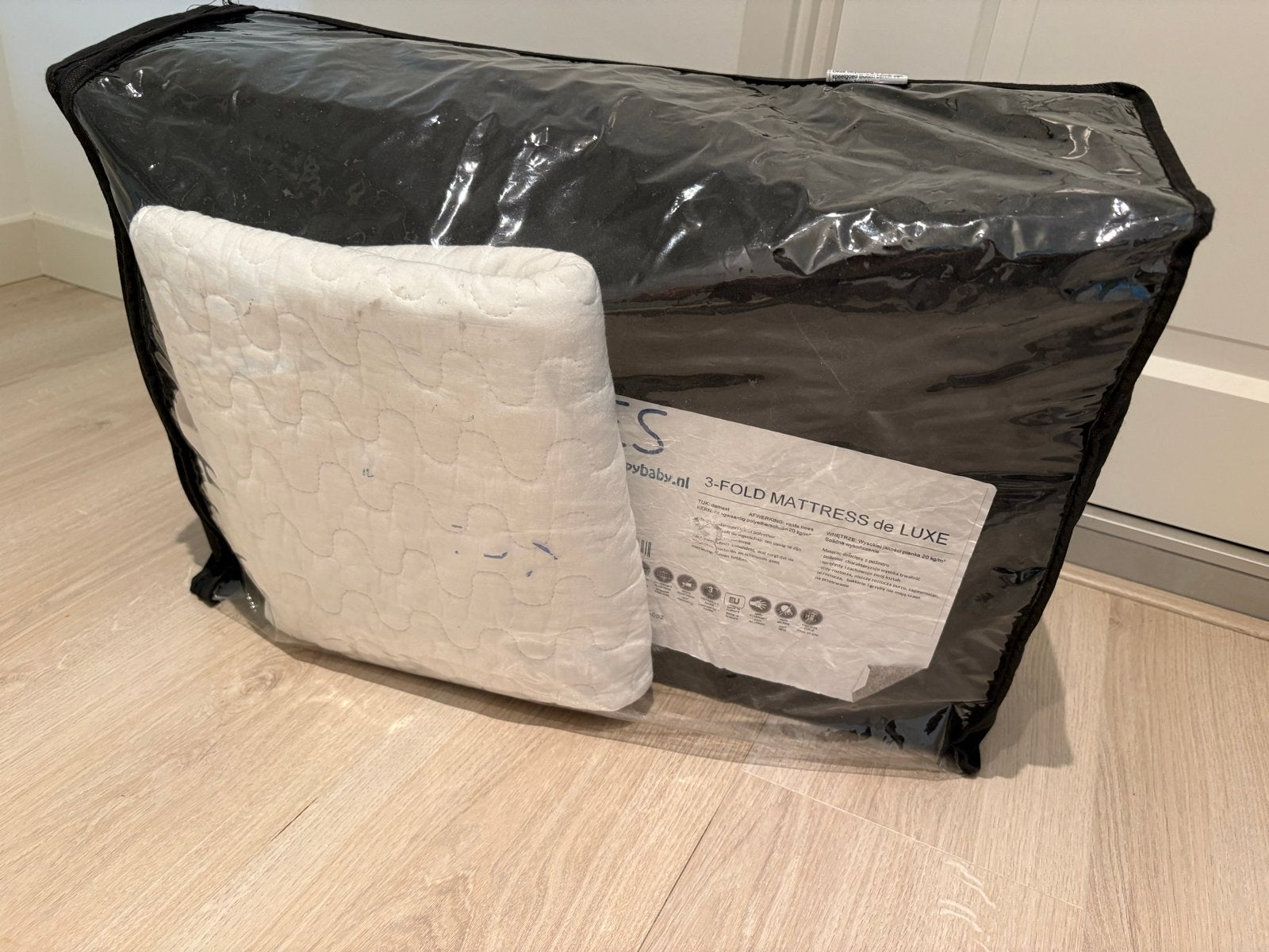 Opvouwbaar matras voor campingbedje - Kees 3-Fold Deluxe, Ophalen, 190 cm of minder, Zo goed als nieuw, Matras