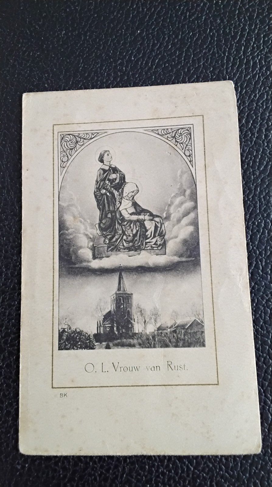 O.L. Vrouw van Rust bidprentje - Aartsbroederschap 1921, Ophalen of Verzenden, Gebruikt, Kaart of Prent, Christendom | Katholiek