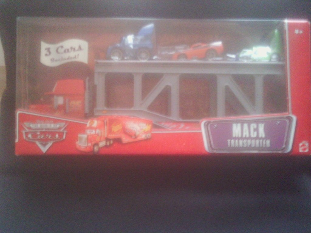 Disney Cars Auto's  Transport Mack + D.J. + Snot-rod + Wingo, Ophalen of Verzenden, Nieuw