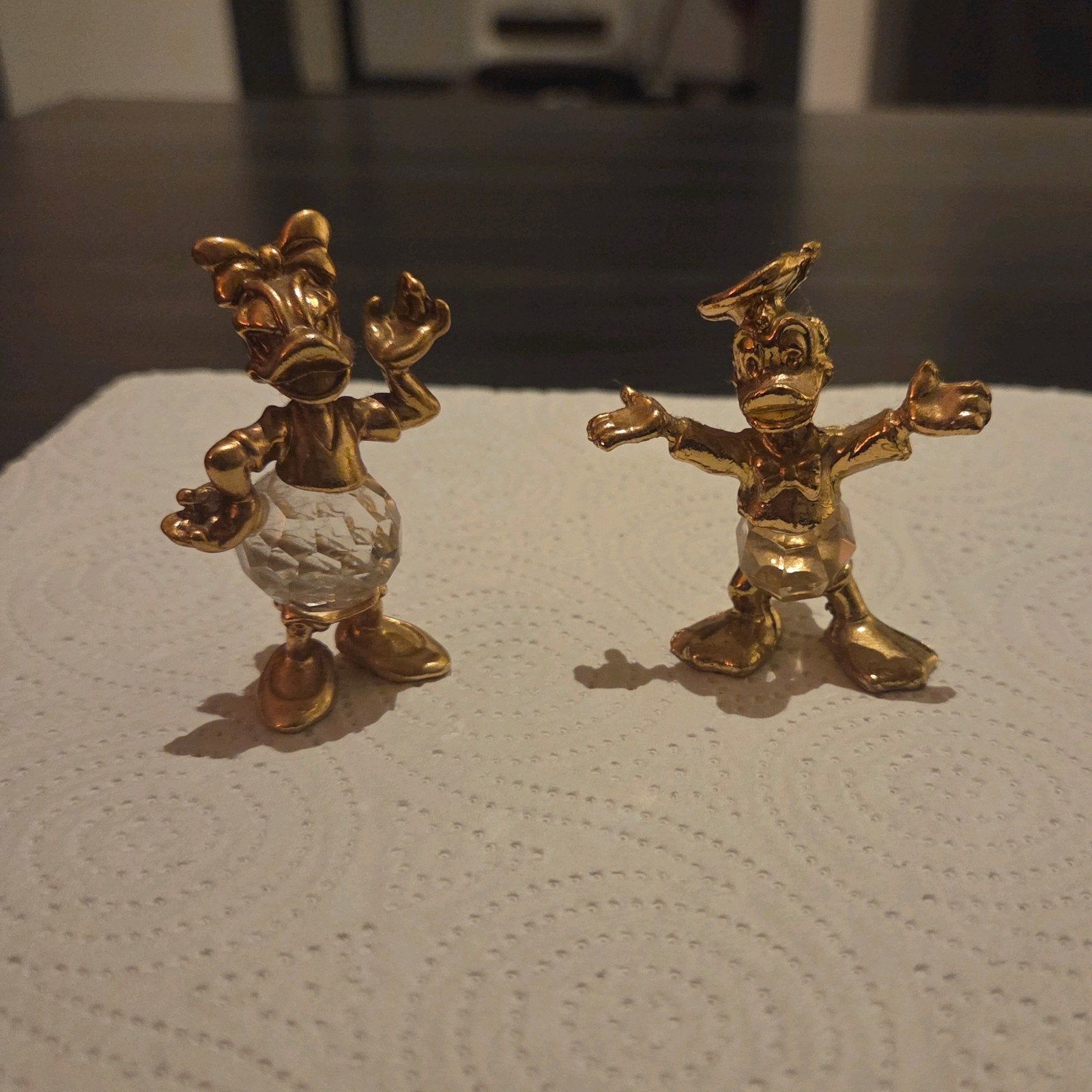 Donald Duck en Katrien kristallen beeldjes, Verzamelen, Verzenden, Donald Duck, Beeldje of Figuurtje