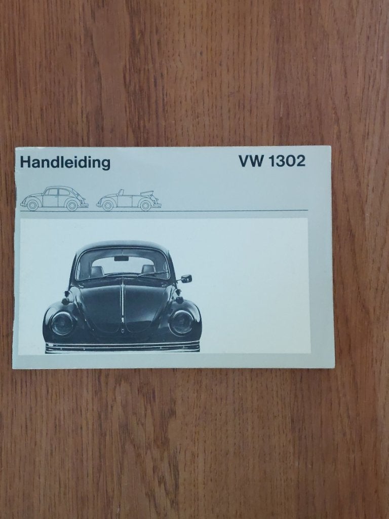 Handleiding Volkswagen VW 1302 S, VW 1302, Auto diversen, Handleidingen en Instructieboekjes, Ophalen