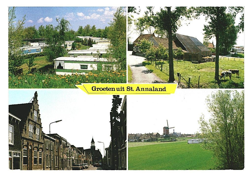 36402 St Annaland 80+ Zeeland Gelopen met postzegel
