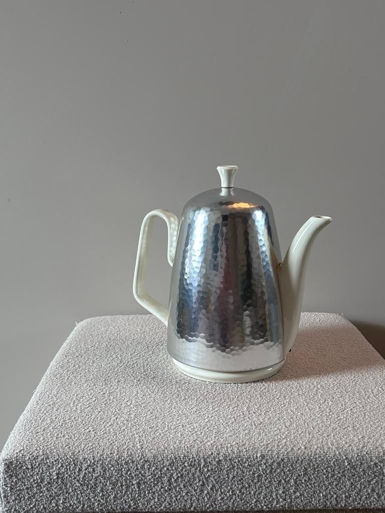 Waku theepot, simpele witte theepot naar retro eyecatcher!, Ophalen of Verzenden