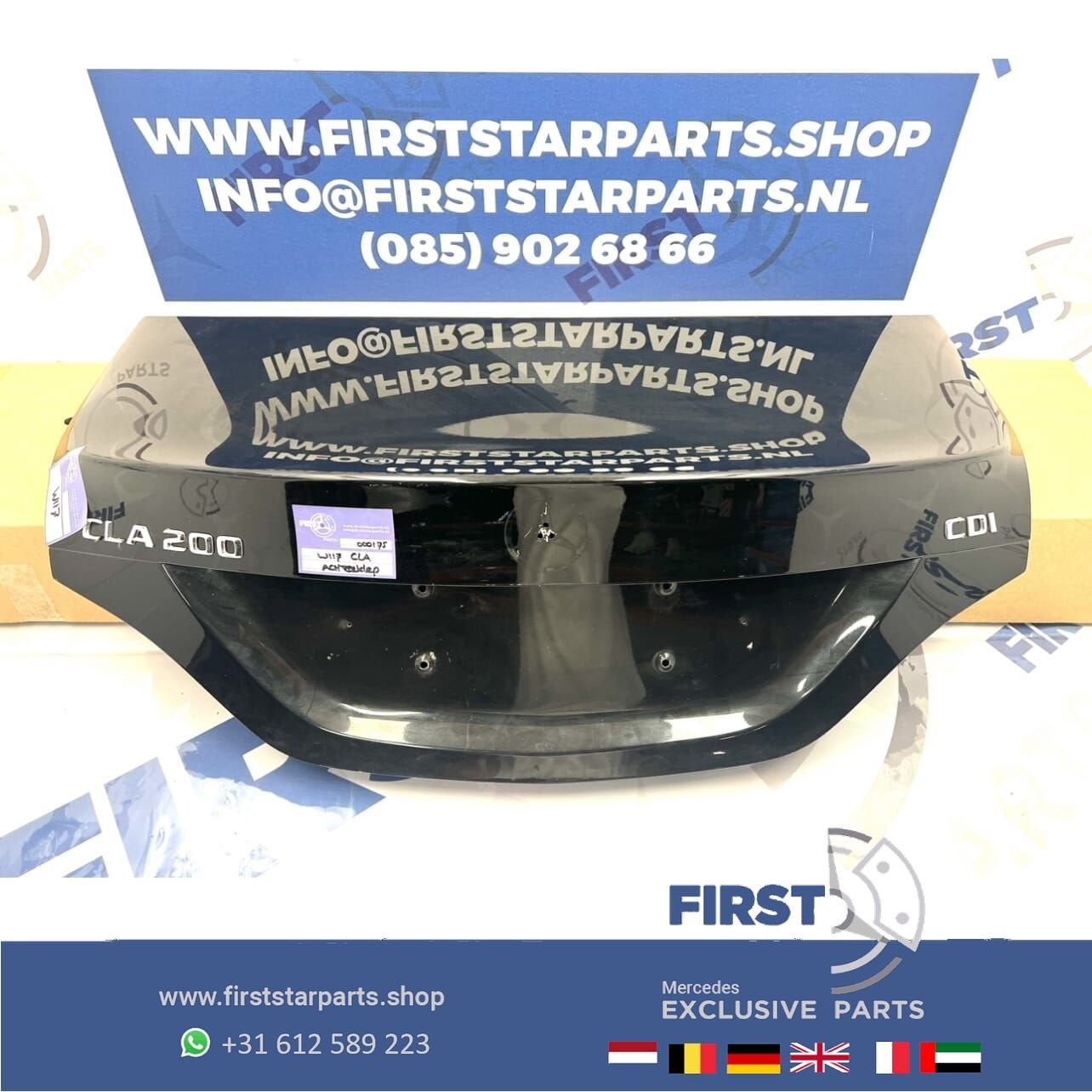 W117 C117 ACHTERKLEP ZWART CLA KLASSE SEDAN KOFFERKLEP W117, Auto-onderdelen, Gebruikt, -, Ophalen of Verzenden, -