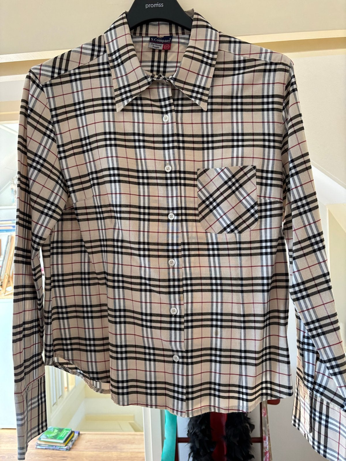 Leuke geruite casual blouse, Kleding | Dames, Ophalen of Verzenden, Gedragen, Maat 38/40 (M), Meerkleurig