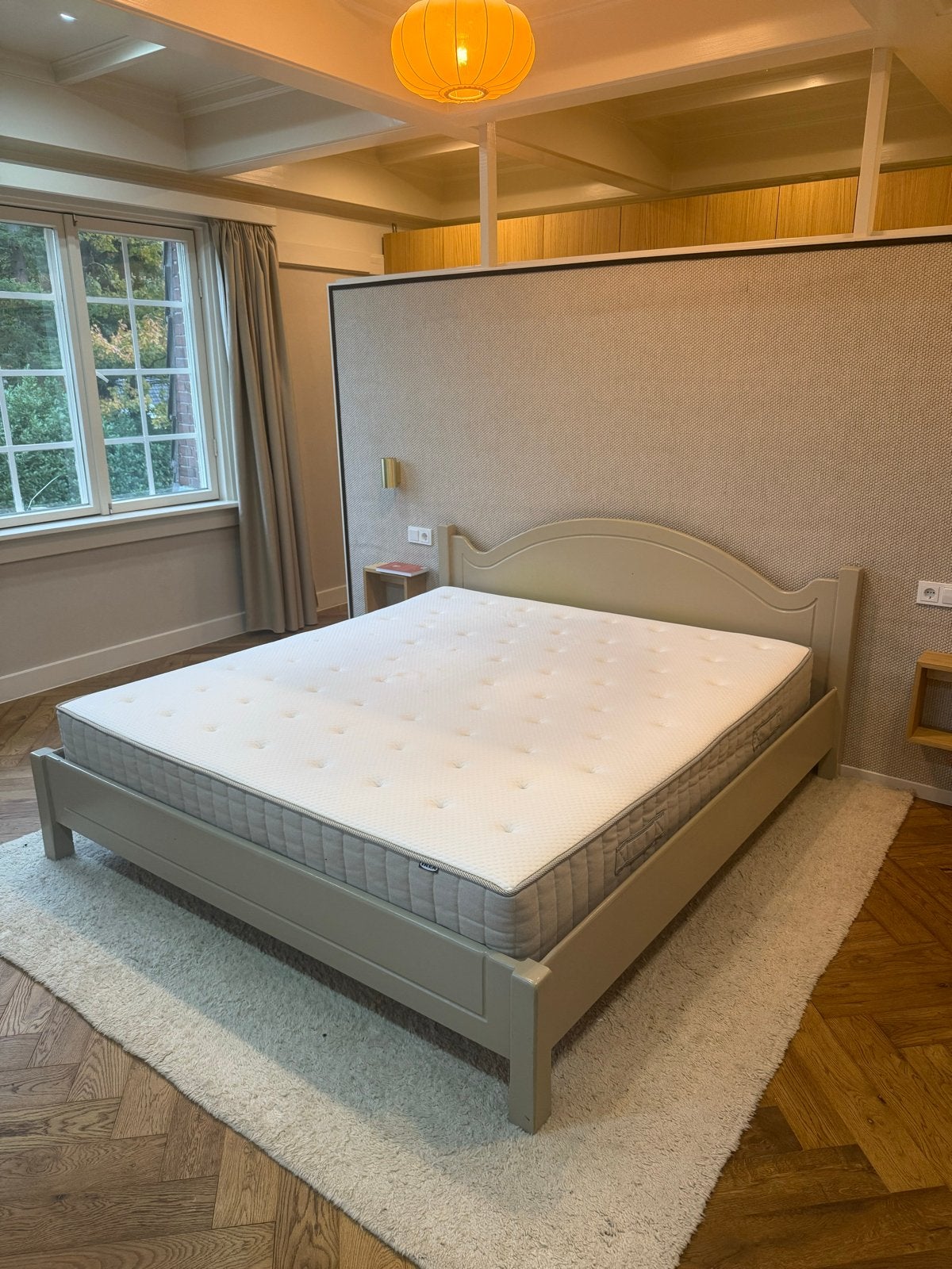 tweepersoonsbed met matras en lattenbodems, Huis en Inrichting, Ophalen, Tweepersoons, Zo goed als nieuw, 180 cm