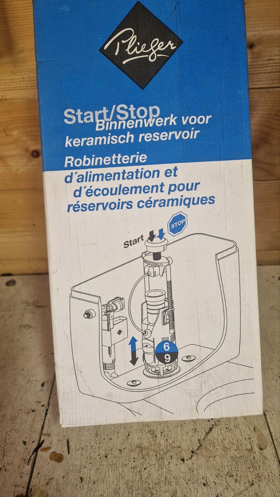 Plieger Start/Stop Binnenwerk voor keramisch reservoir, Ophalen of Verzenden, Nieuw, Toilet