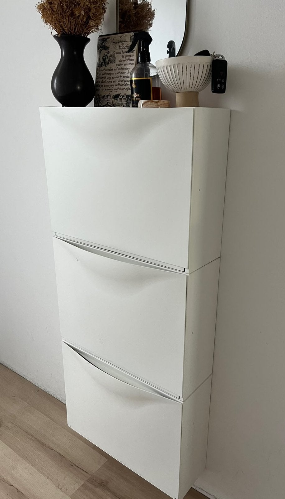 IKEA TRONES schoenenkast/opberger wit, Ophalen, Gebruikt
