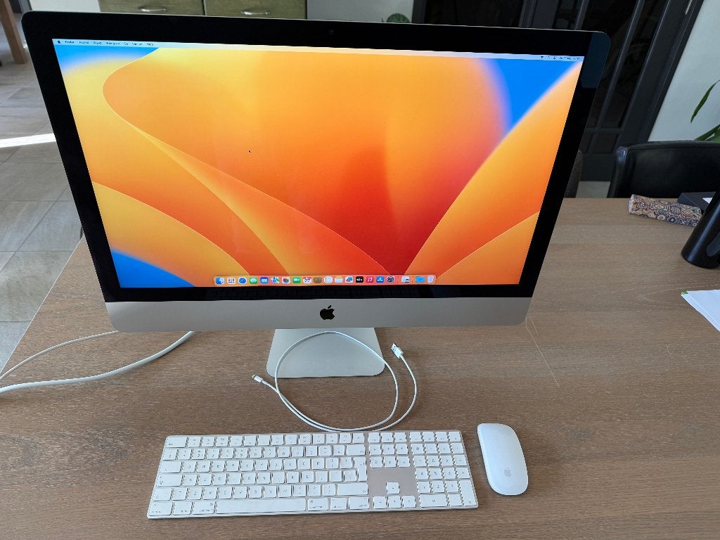 Apple iMac 27 Retina 5K 2017– 1TB – toetsenbord en muis, Ophalen, Gebruikt, HDD en SSD, 8 GB