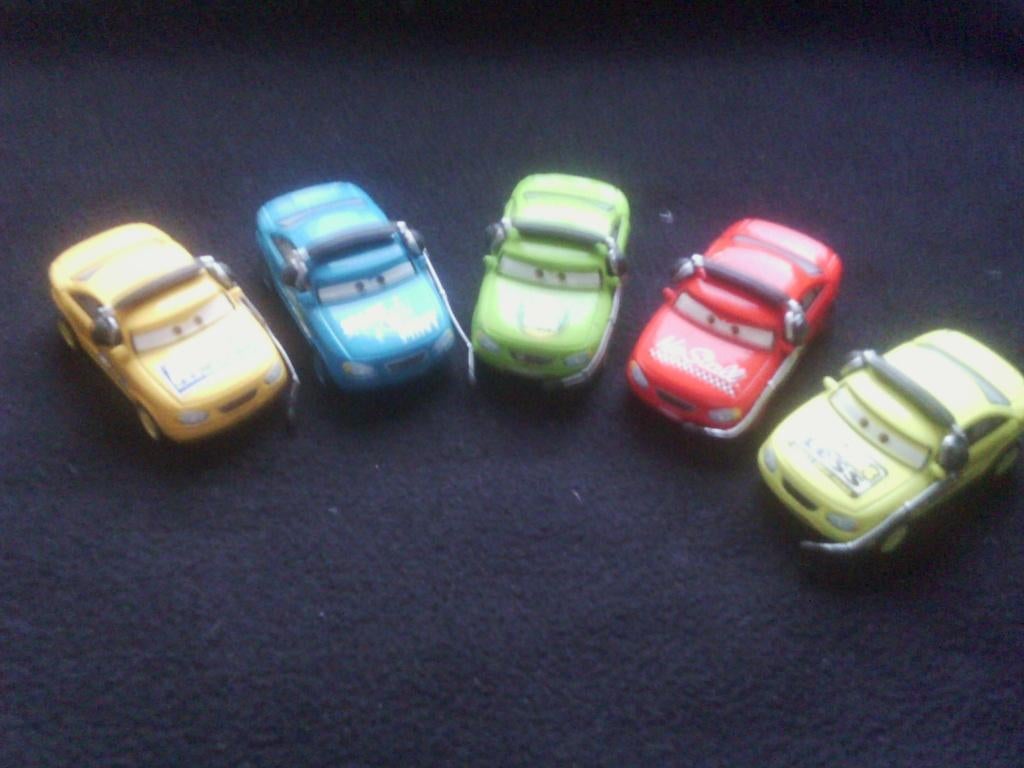 Disney Cars Auto's       Teambazen Setje (5 stuks, Zeldzaam), Ophalen of Verzenden, Zo goed als nieuw