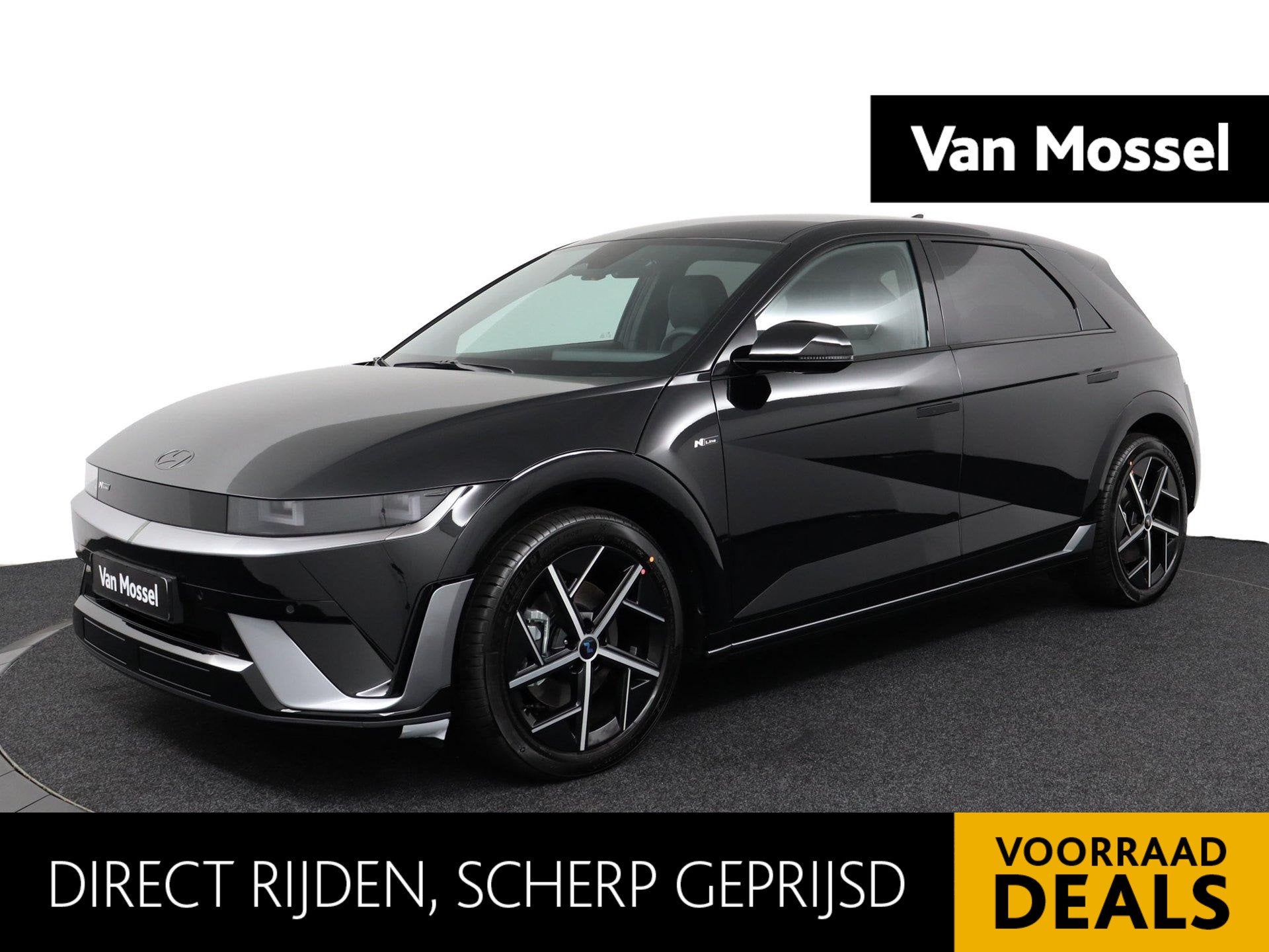Hyundai IONIQ 5 N Line Business 84 kWh | Uit Voorraad Leverb, Auto's, Achterwielaandrijving, Verwarmde buitenspiegels, Zwart, IONIQ 5