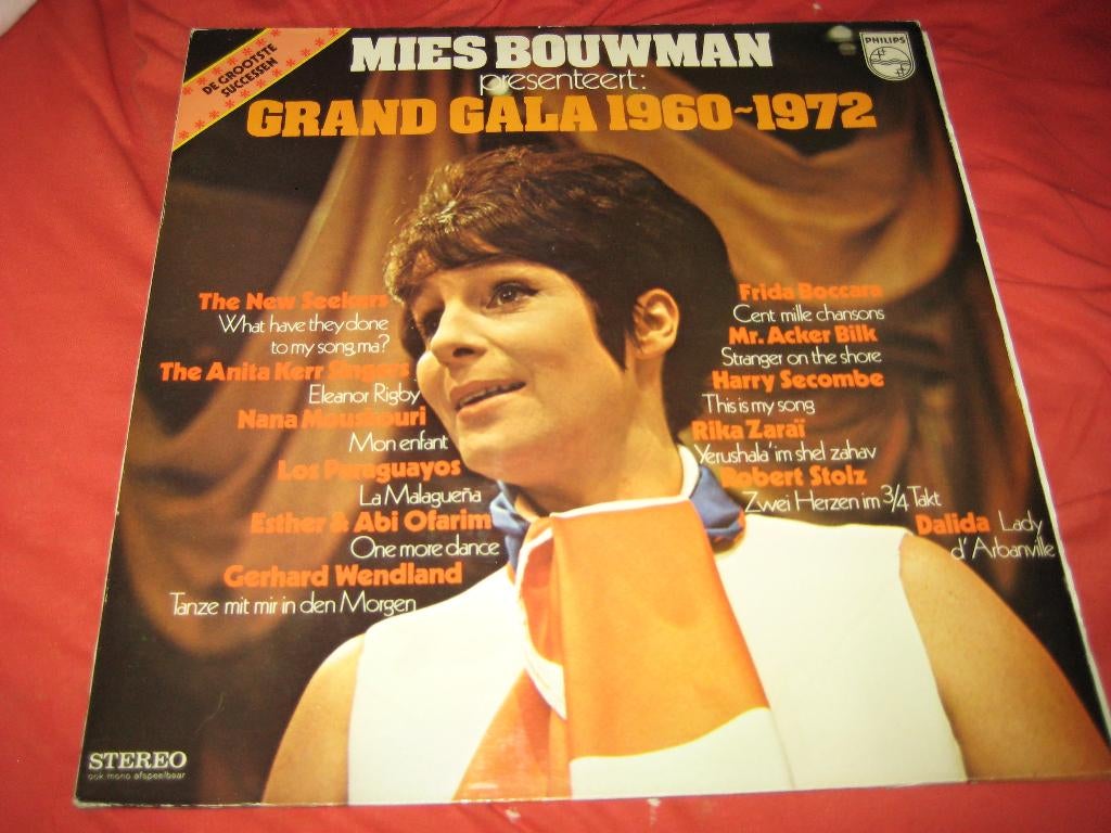 LP, Mies Bouwman presemteert: Grand Gala 1960-1973, Ophalen of Verzenden, Zo goed als nieuw, 12 inch