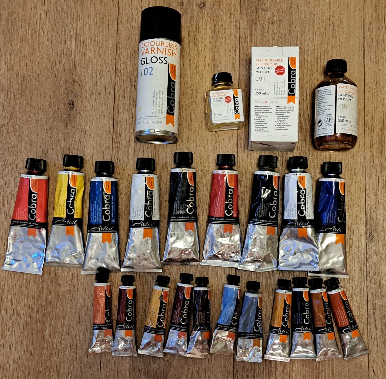 Cobra artist watervermengbare olieverf, medium en vernis, Ophalen of Verzenden