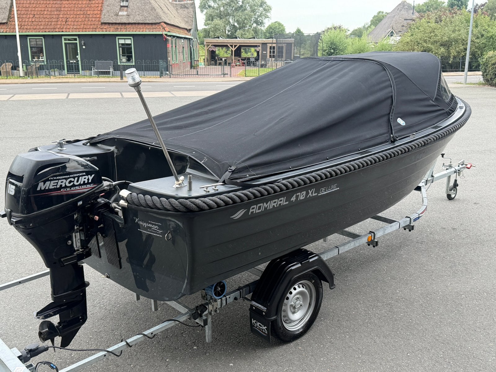 Admiral 470 xl de luxe 15 pk, Ophalen, Zo goed als nieuw