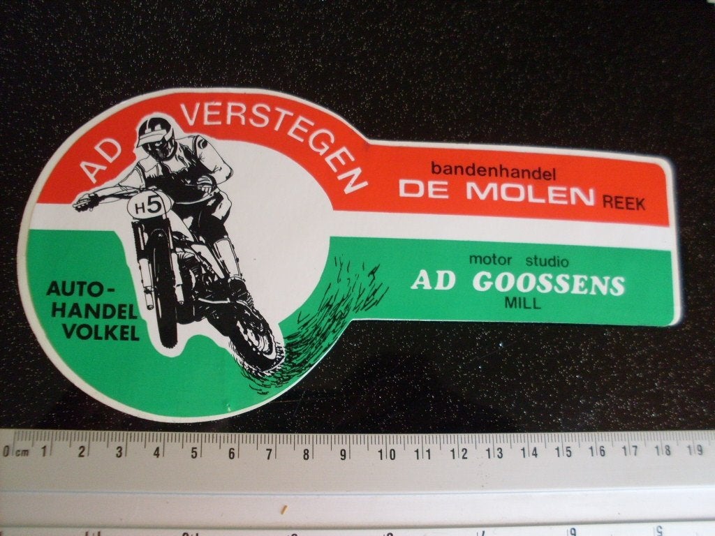 sticker Ad Verstegen motorcross motocross H5 uden, Verzamelen, Verzenden, Zo goed als nieuw, Sport