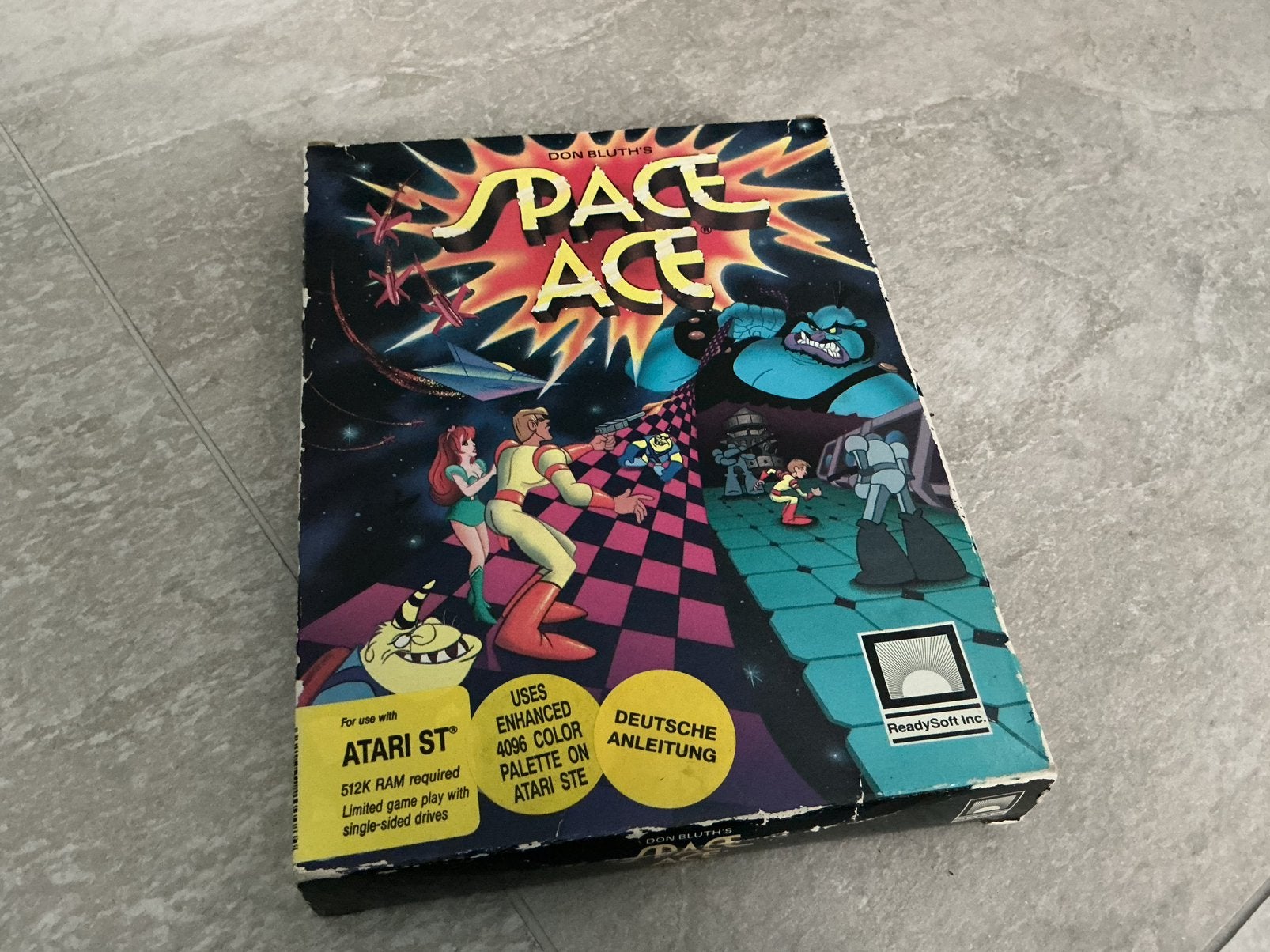 Atari St Space Ace in doos, Computers en Software, Ophalen of Verzenden