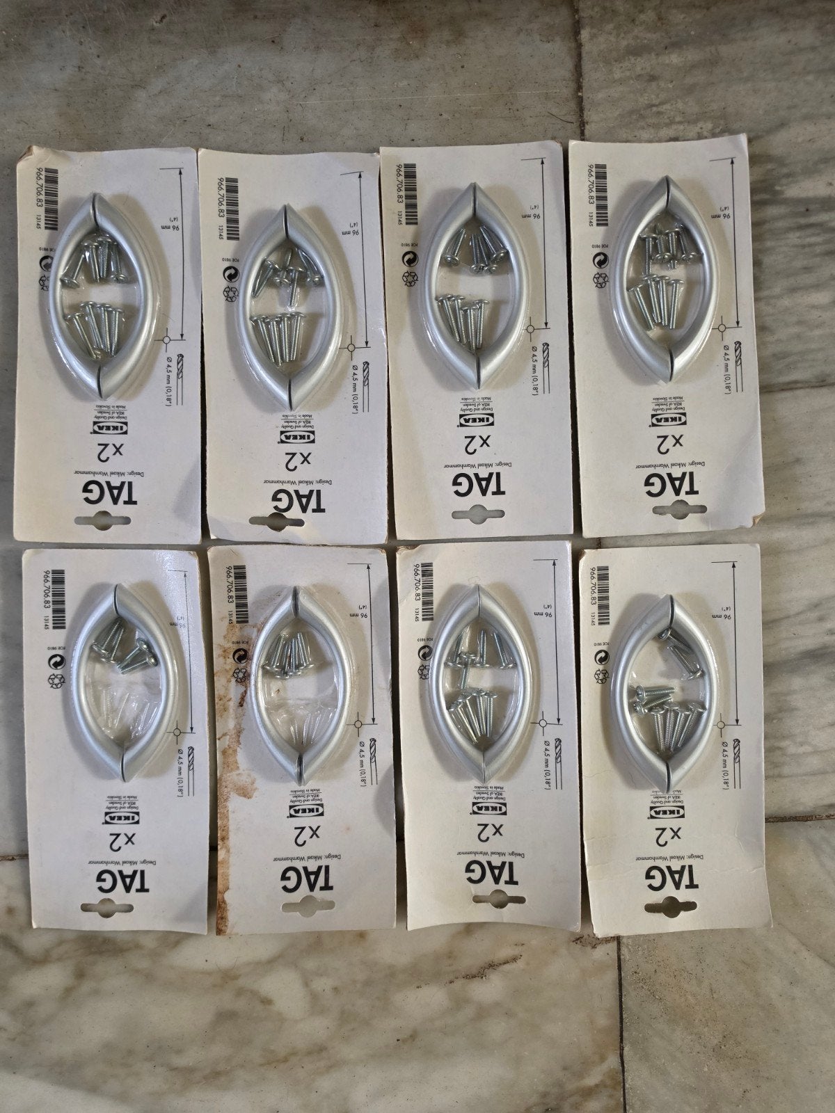 IKEA TAG Handgrepen 8x  (2 stuks) - Nieuw in verpakking, Ophalen of Verzenden, Nieuw