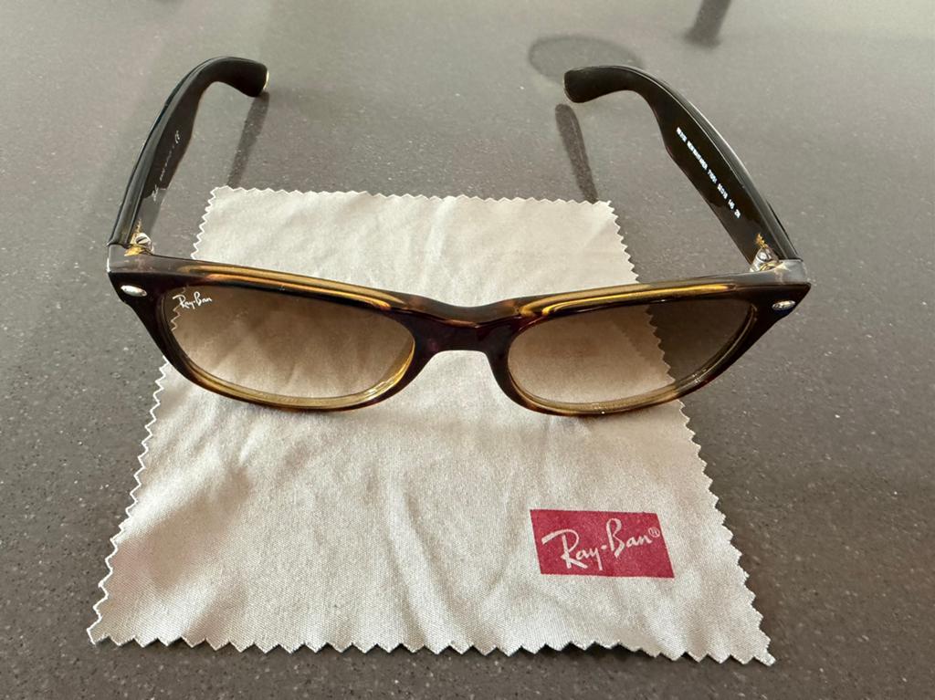 Rayban New Wayfarer, Sieraden, Tassen en Uiterlijk, Zonnebrillen en Brillen | Heren, Ophalen of Verzenden, Zo goed als nieuw, Zwart
