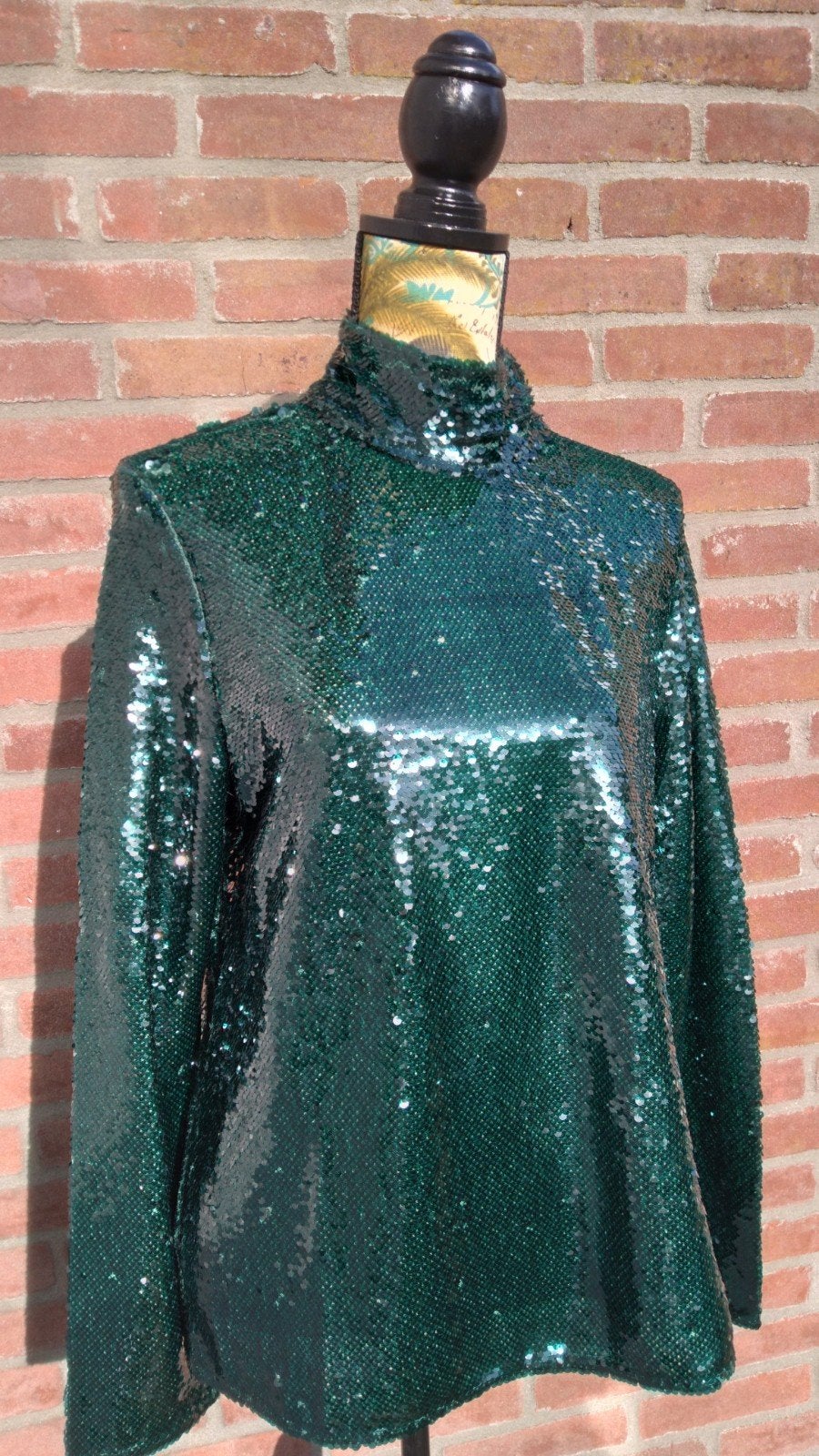 Zara pailletten top groen M, Maat 38/40 (M), Verzenden, Zara, Nieuw