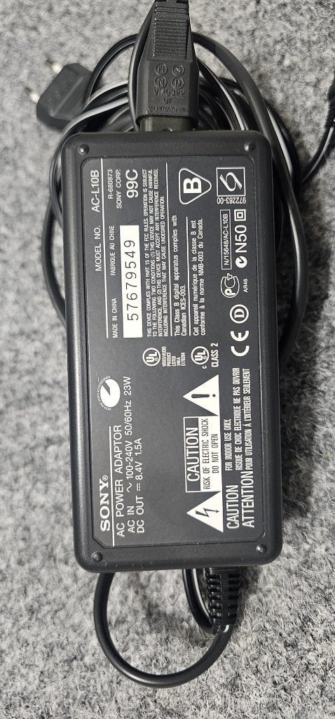 Originele Stroom kabel Sony AC-L10B/ACL10B/ACL10A, Hi 8, Ophalen of Verzenden