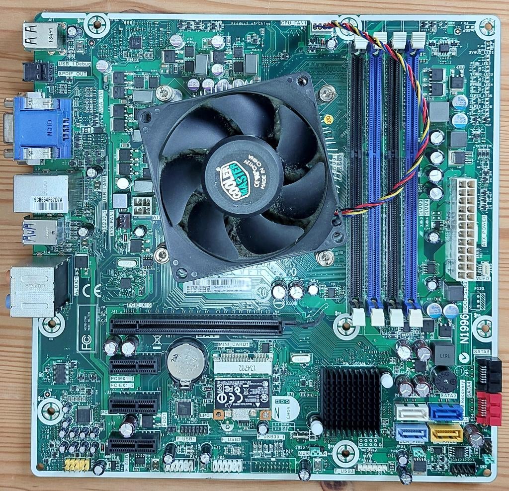 Moederbord +ventilator + AMD processor HP Pavilion 500-201ed, Gebruikt, Socket FM2, DDR3, Ophalen of Verzenden