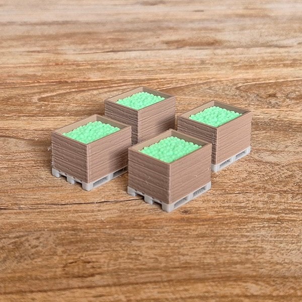 Pallet met Krat Appels (Set van 4) – 1-50, Ophalen of Verzenden, Nieuw, Bus of Vrachtwagen, Overige merken
