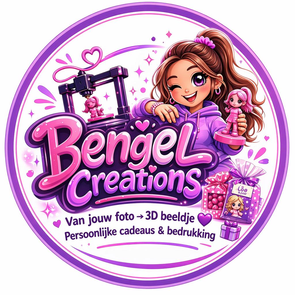 Bengels Creations: Persoonlijke cadeaus & 3D beeldjes, Ophalen of Verzenden