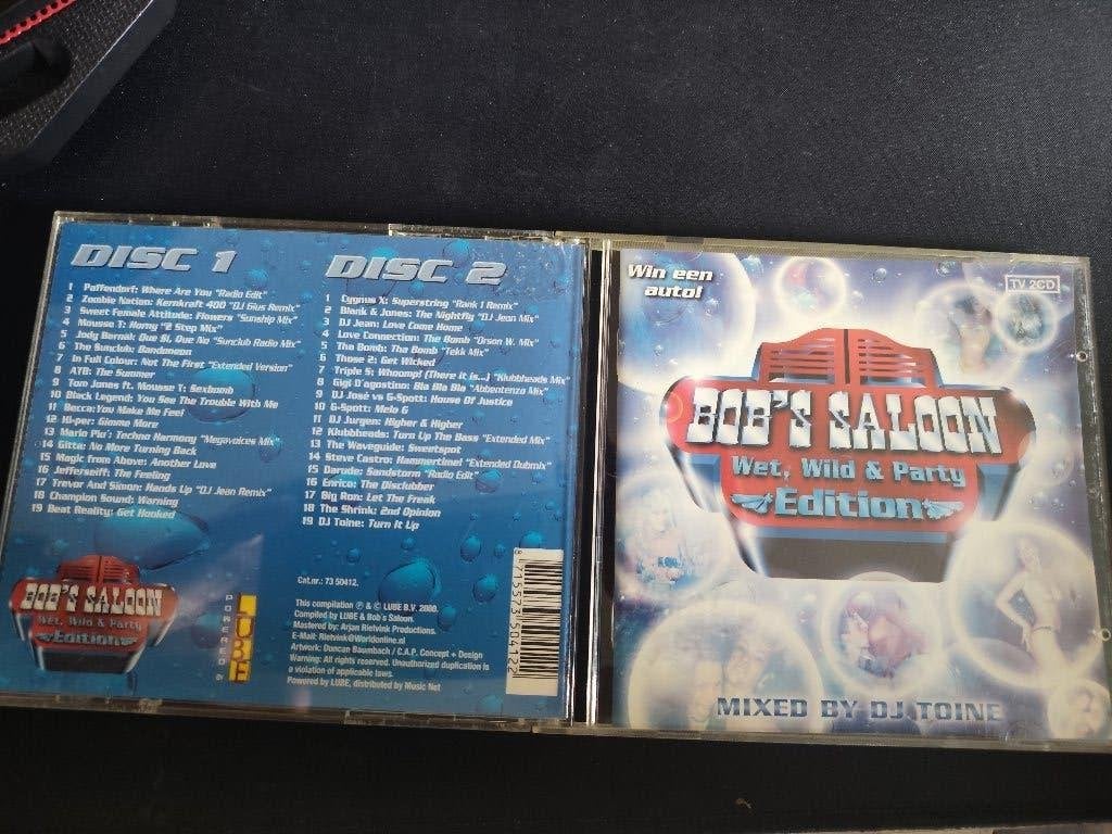 Bob`s Saloon Wet,Wild & Party dubbel cd mix by DJ Toine, Gebruikt, Ophalen of Verzenden, Inclusief boekje, Verzamelalbum