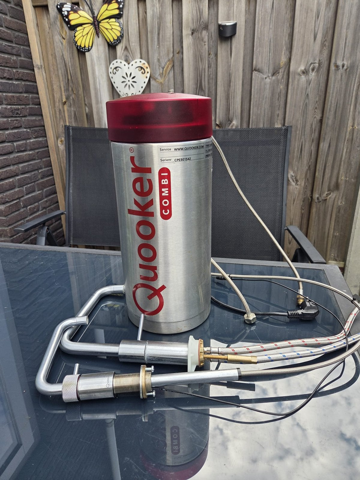 Quooker Combi 7 Liter plus 3.0 met Quooker kranen, Gebruikt, 6 t/m 10 jaar oud, Minder dan 20 liter, Boiler